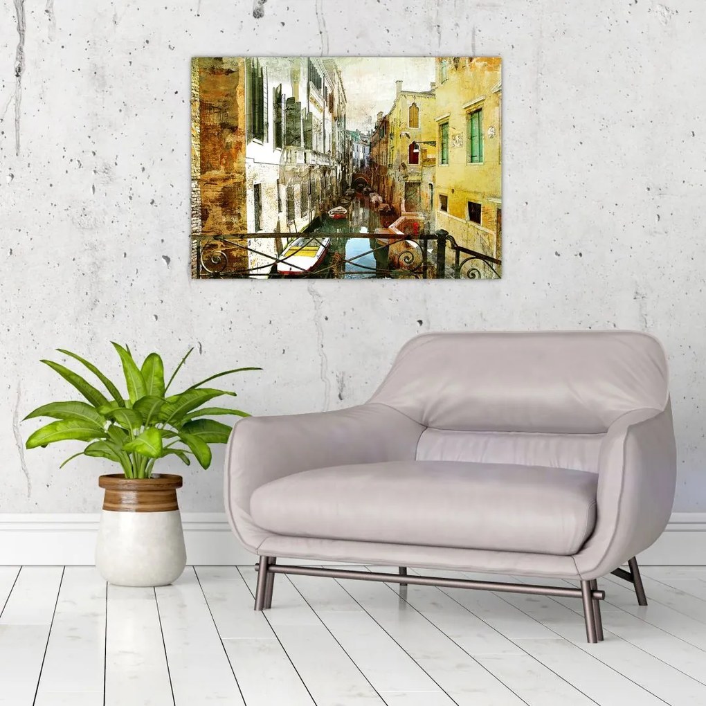 Tablou - Strada din Veneția (70x50 cm)