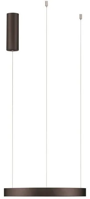 Lustra LED circulara PERRINE 40cm, maro