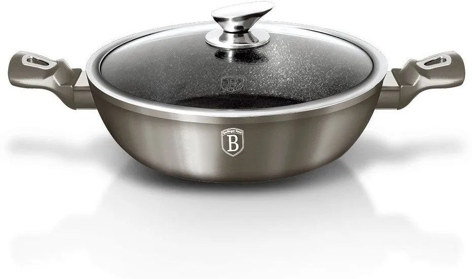 Cratita cu capac 24 cm Carbon Metallic Line Berlinger Haus BH 1240N
