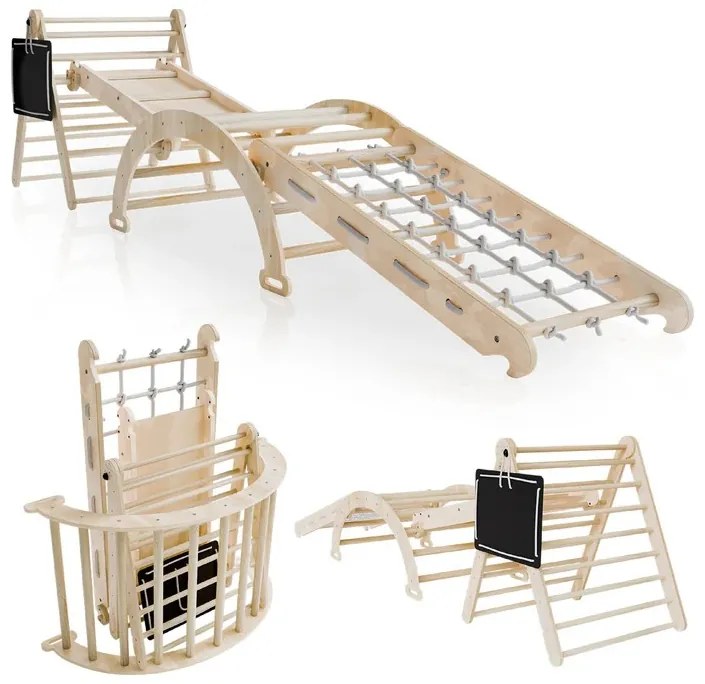 Juskys Set de cățărare pentru copii Movario 5 în 1