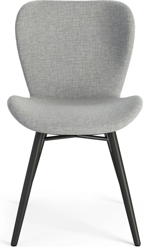 MAZZONI EXPORT ALTEA Gri (țesătură Rio 180) / picioare negre – SCAUN MODERN PENTRU LIVING / SUFRAGERIE / BUCĂTĂRIE / BIROU