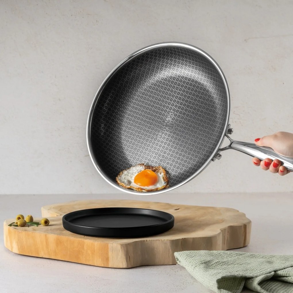 Set oale si tigai inox cu capace 8 piese Eternal Berlinger Haus BH8518, compatibile inductie si cuptor