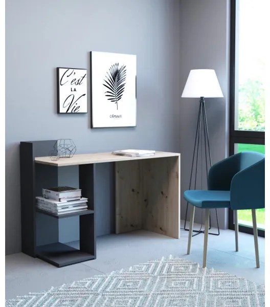 Birou MARLO stejar artisan/antracit