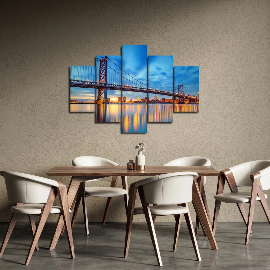 Tablou - Podul Benjamin Franklin, Philadelphia (150x105 cm)