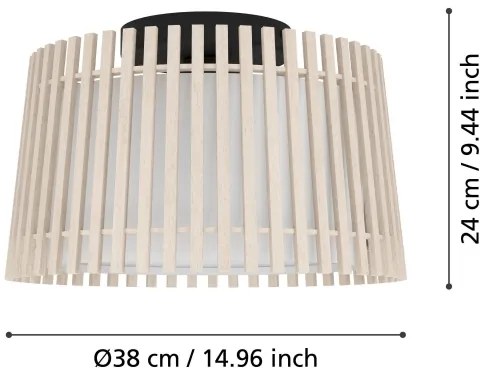 Plafonieră Eglo 900901 FATTORIA 1xE27/25W/230V