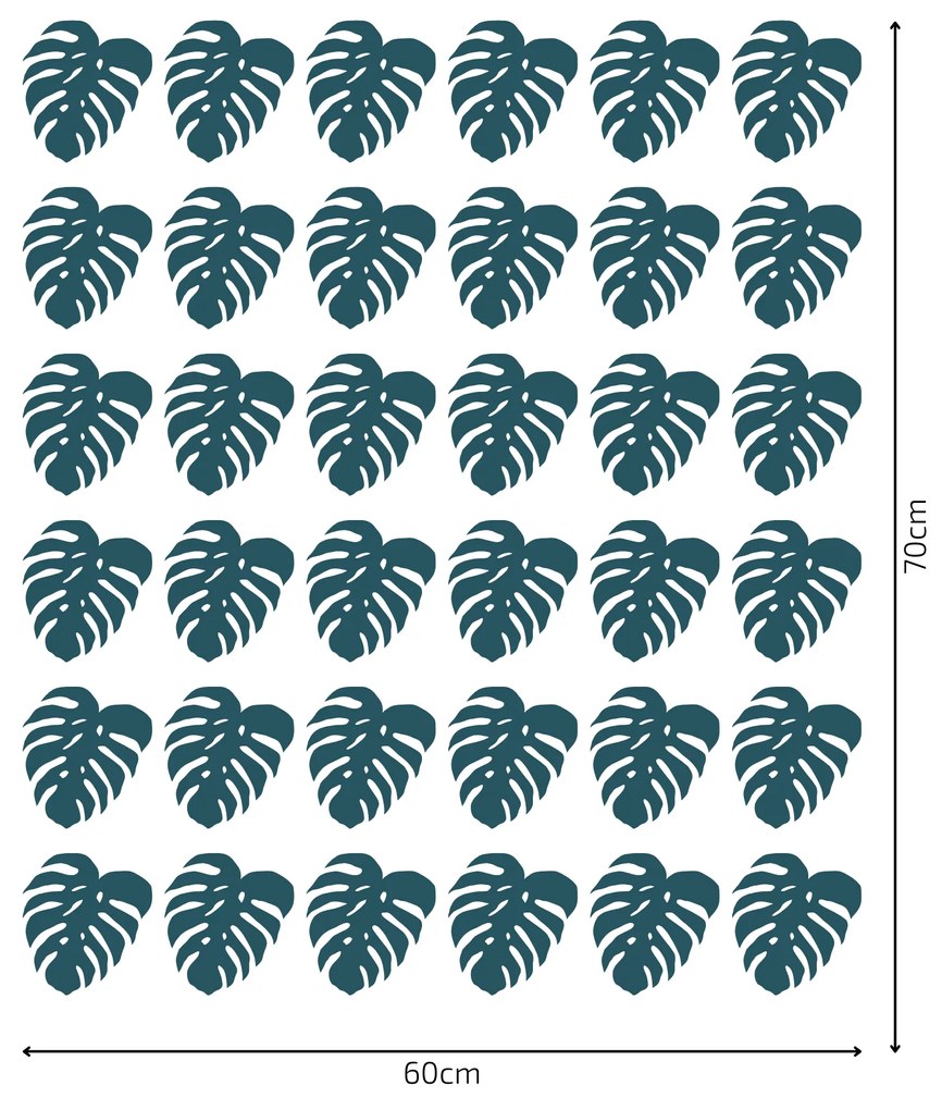 PIPPER. Autocolant de perete "Frunze de Monstera 2”