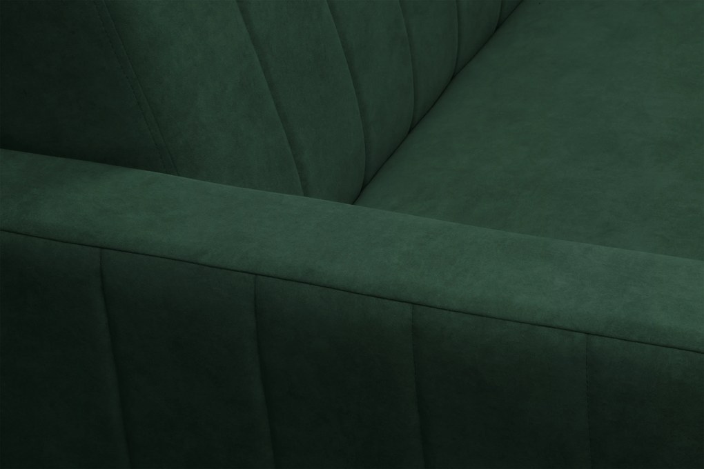 Canapea extensibilă Wars - catifea verde Kronos 14 / picioare wenge