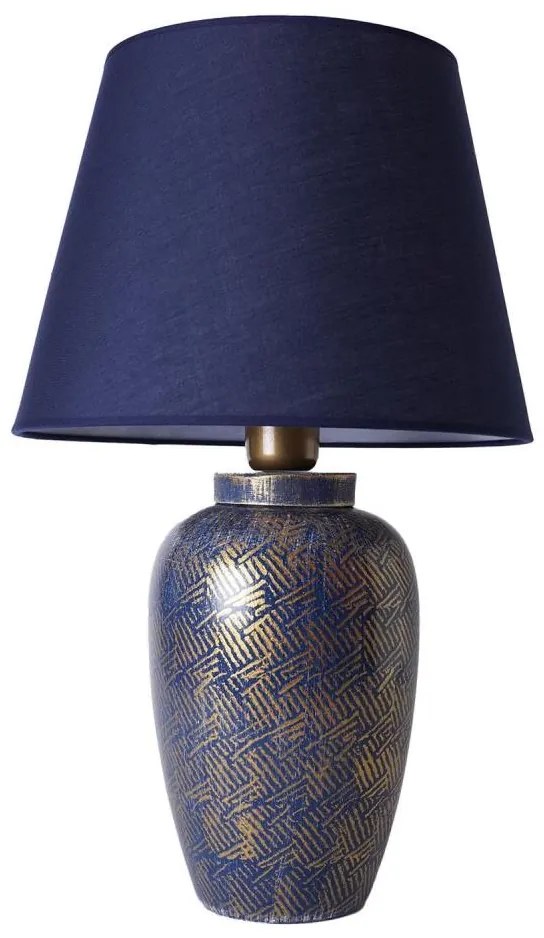 Lampă de masă RAMZES 1xE27/40W/230V albastră