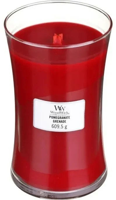 Lumânare parfumată vază mare WoodWick Pomegranate,609 g