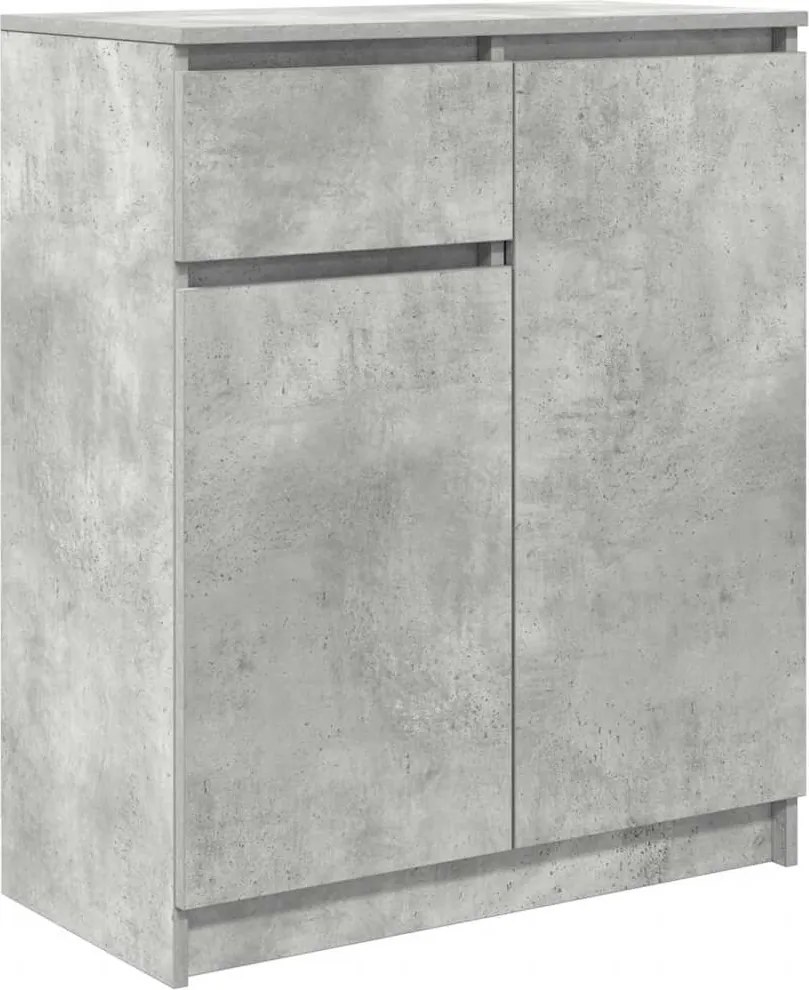 vidaXL Bufetă cu sertar Gri Beton 71x35x84 cm Lemn prelucrat