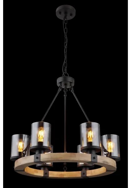 Lustră pe lanț LILA 6xE27/60W/230V Globo 15555-6H