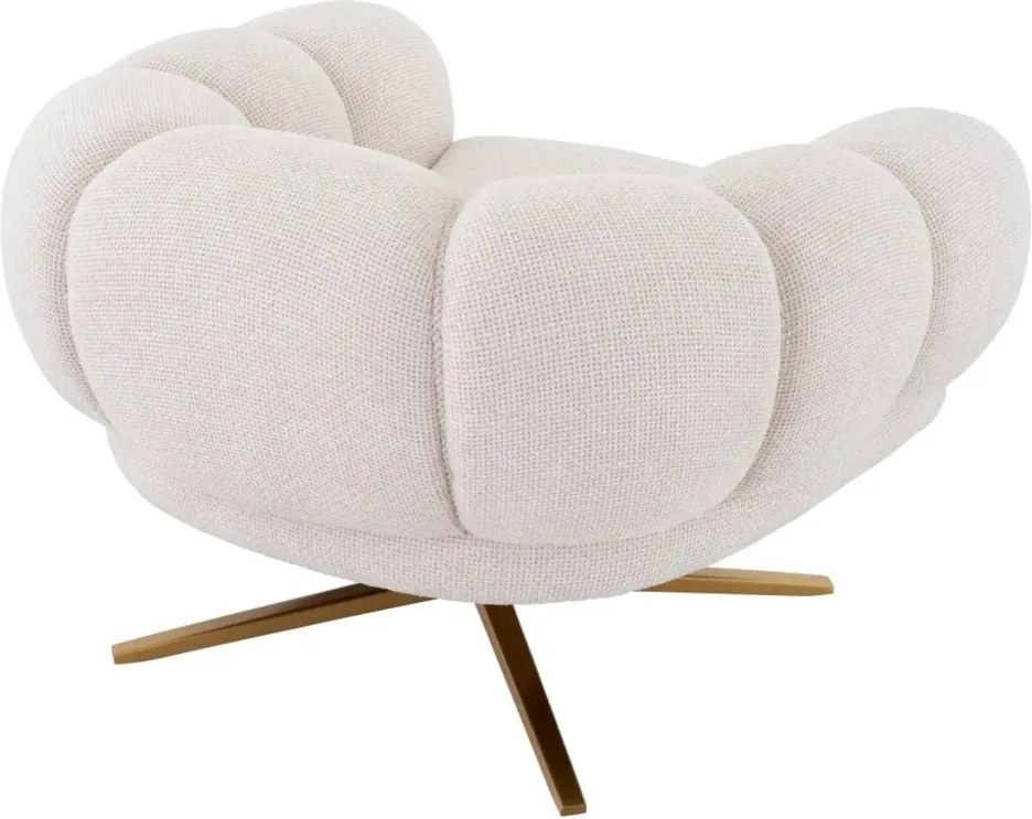 Fotoliu modern pivotant design LUX Sunset, Lyssa off-white