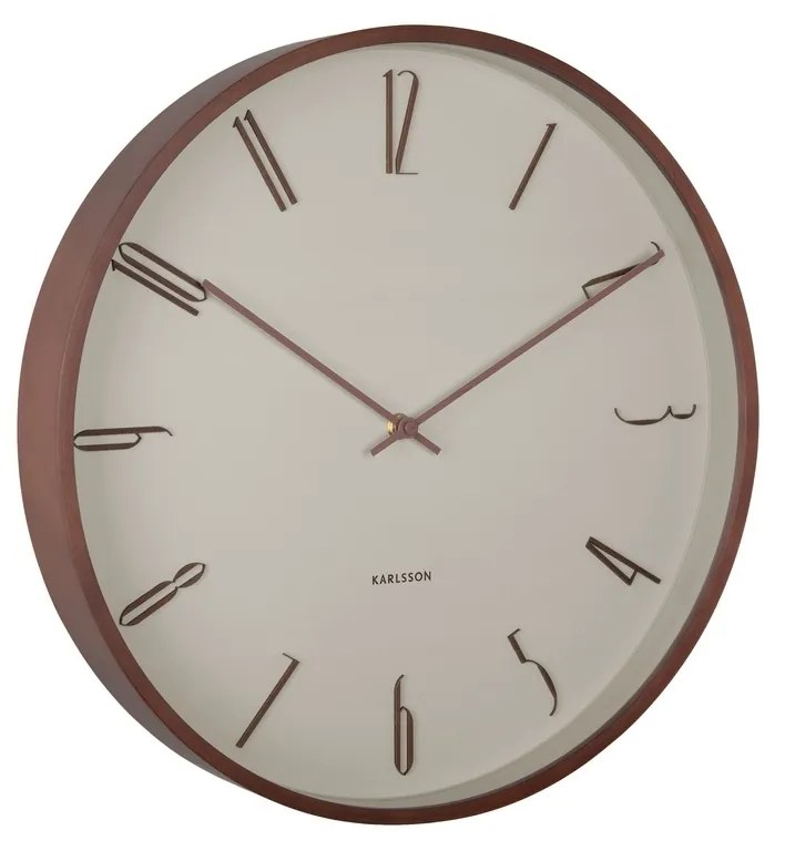 Karlsson 6014WG ceas de perete design bej,diametru 40 cm