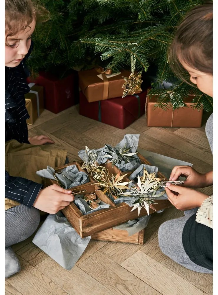 Decorațiune de Crăciun suspendată argintie Kähler Design Christmas Angel