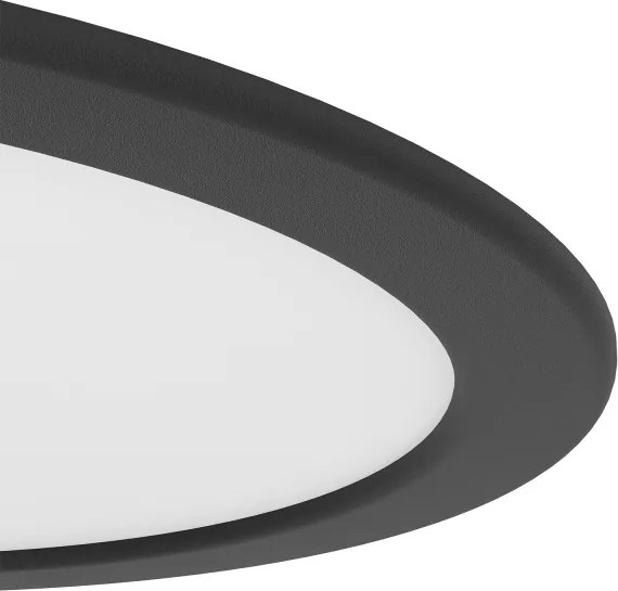 Eglo 901389 - Spot LED FUEVA încastrat, 18,5 W, 230 V, Ø 21,6 cm, negru