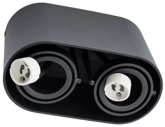 Lampă spot SIROK 2xGU10/30W/230V negru