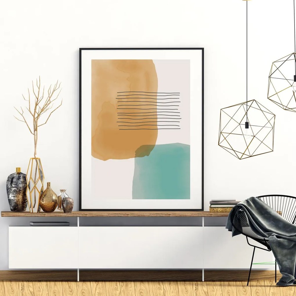 Poster - Abstracție pictată (A4)