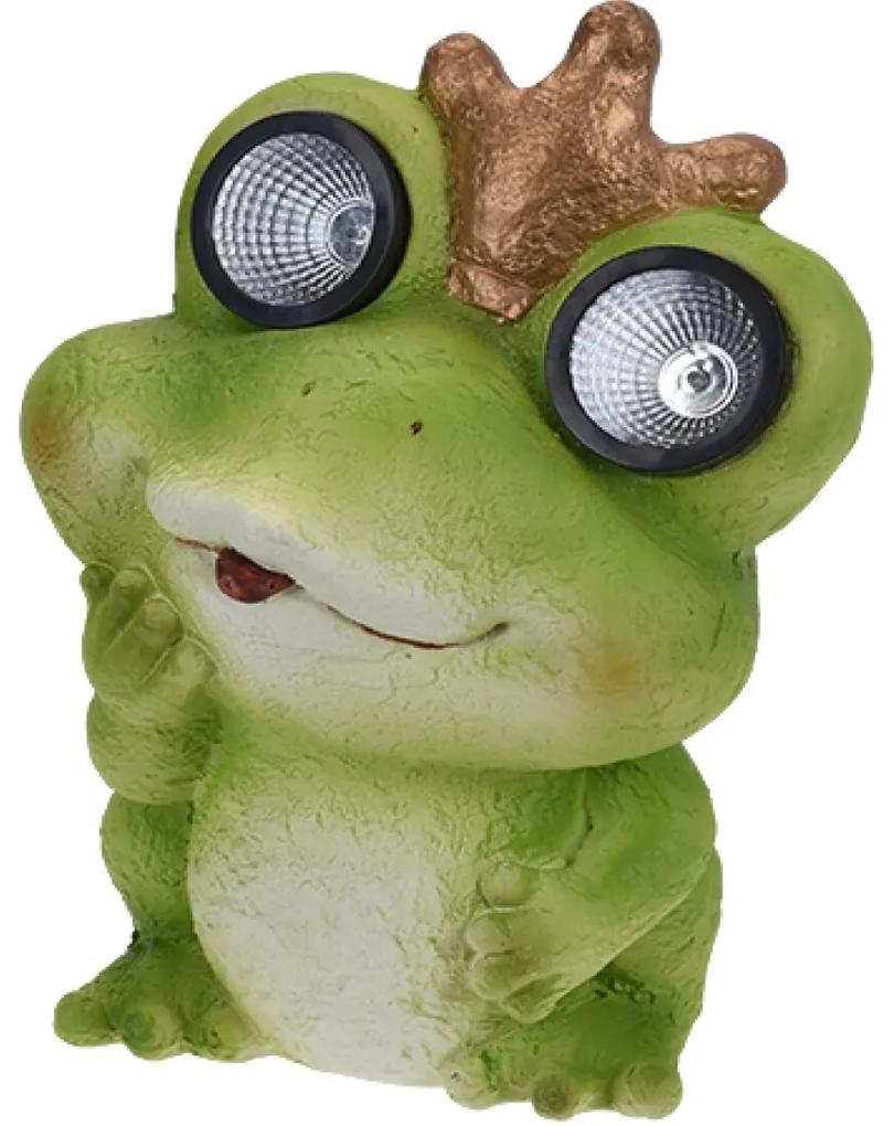 Lampa solara de gradina, 34 cm, Frog