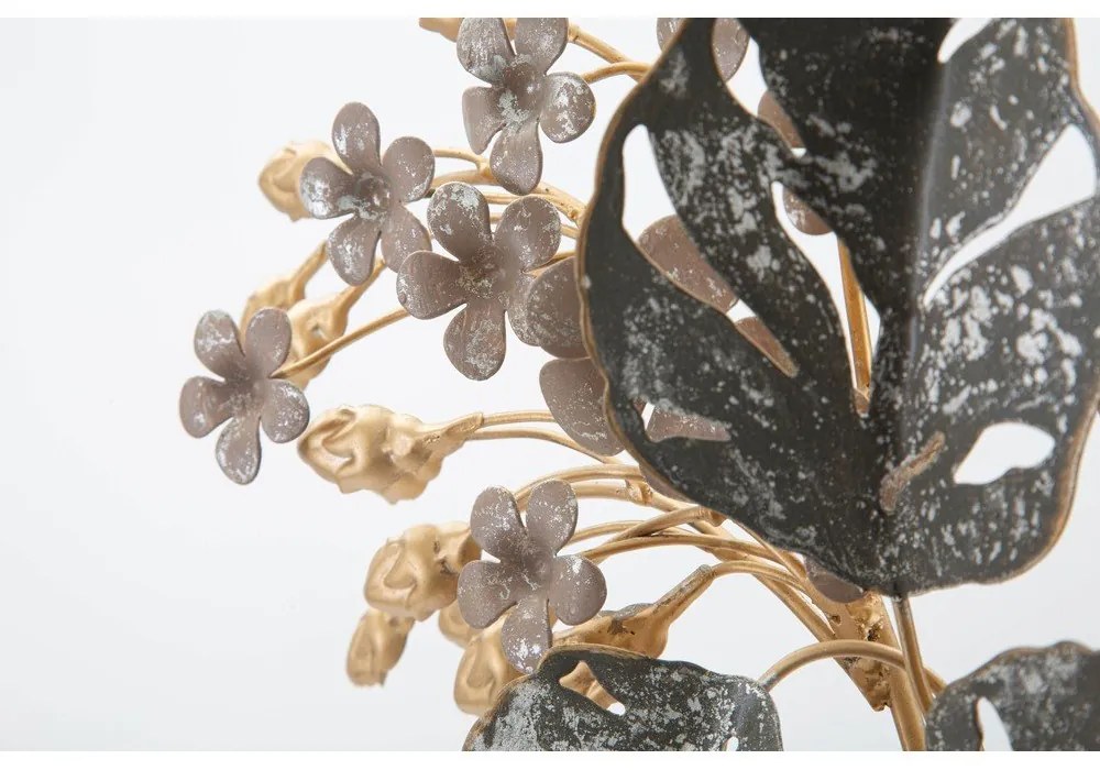 Decorațiune de perete din metal 45,5x53 cm Floral – Mauro Ferretti