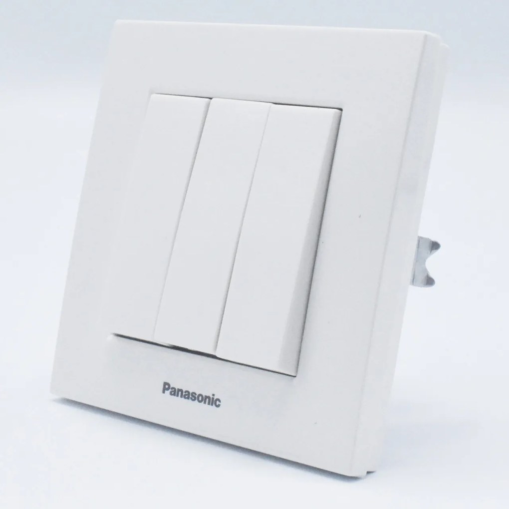 Intrerupator triplu Karre Plus Panasonic, ST, alb