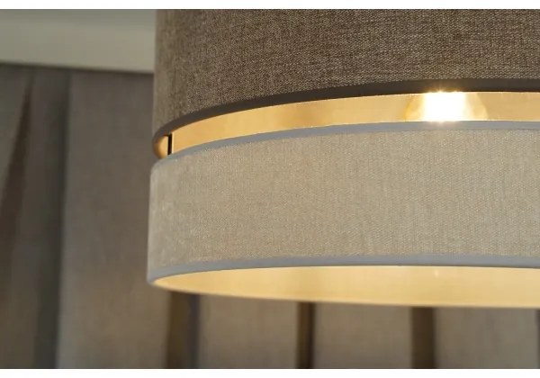 Lustră pe cablu Duolla DOUBLE 1xE27/15W/230V d. 40 cm maro/gri