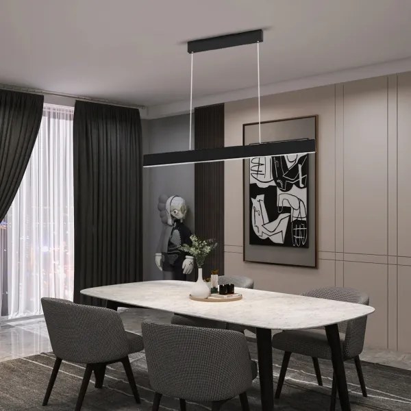 Immax NEO 07076L - Lustr LED dimabil pe cablu negru LISTON LED/18W/230V + DO