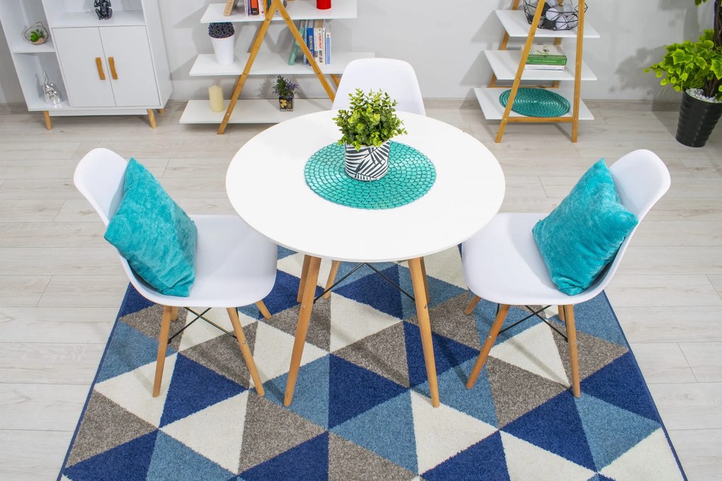 OFERTA Masa de dining alba OSLO 80x80 II. calitate