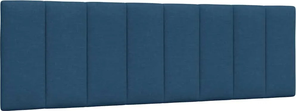 vidaXL Pernă pentru tăblie de pat, Hanko, albastru, 160 cm, material textil