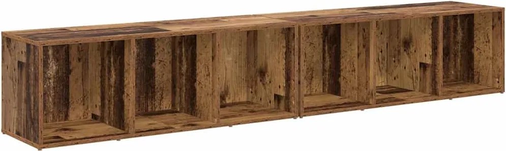 vidaXL Set comodă TV 2 pcs Lemn Vechi 37 x 35 x 107cm Lemn compozit