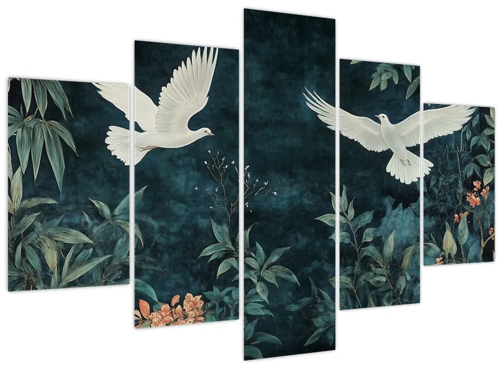 Tablou - Două porumbei (150x105 cm)