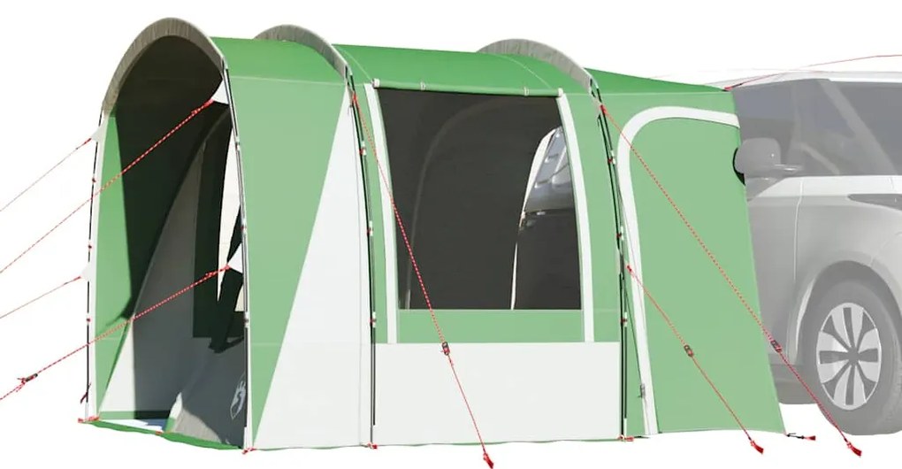 vidaXL Cort auto pentru 4 persoane, verde, impermeabil