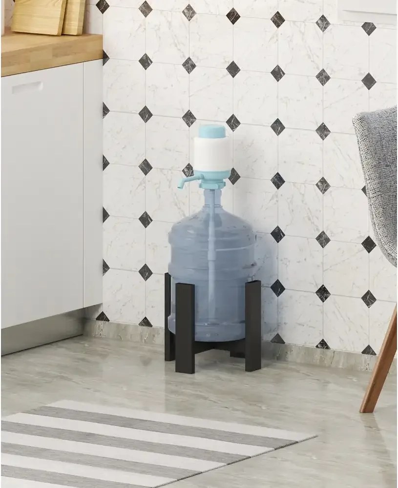 Suport ghiveci Anca, din metal, culoare negru