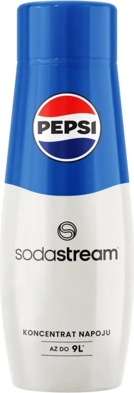 Sirop concentrat SodaStream Pepsi, 440 ml, până la 9 l, fără alergeni și OMG, alb/albastru