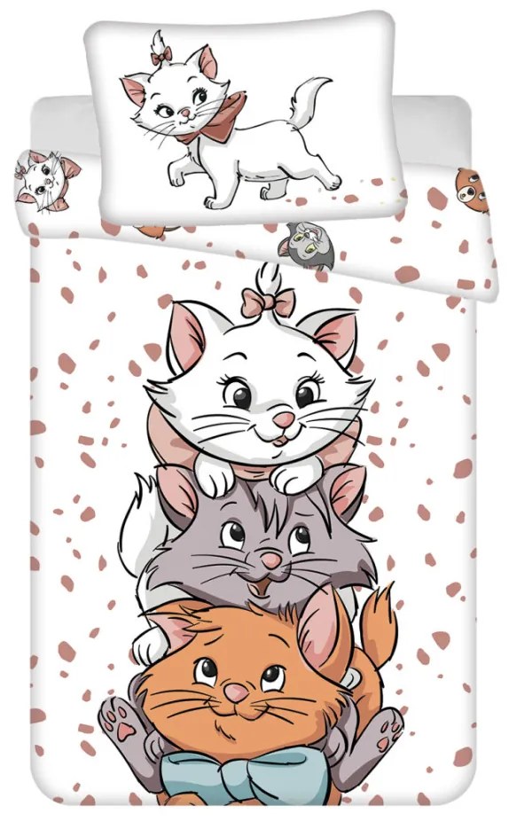 Disney Marie Friends husa de pat pentru copii 100×135 cm, 40×60 cm