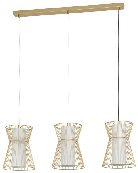 Lustră pe cablu MASETA 3xE27/40W/230V aurie Eglo 99636