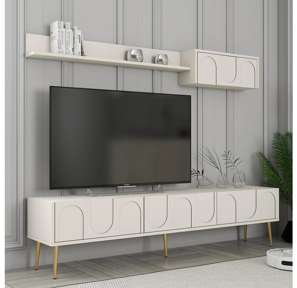 Mobilier living Bipemu 4 (crem + auriu) . 1095709