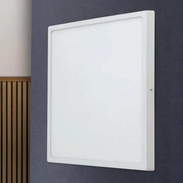 Plafoniera LED moderna design slim Lero 60x60cm alba