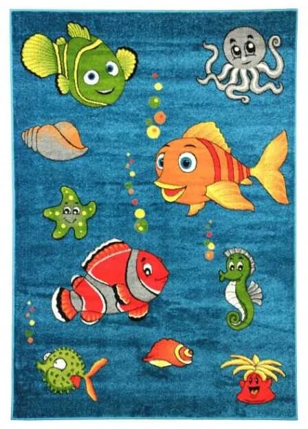 Covor cu Pesti Pentru Copii 11381 Selectează mărime: 160 X 230