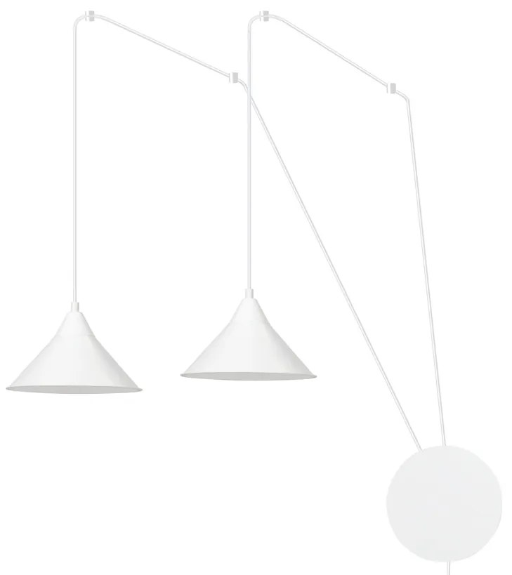 Suspensie Abramo 2 White 159/2 Emibig Lighting, Modern, E27, Polonia