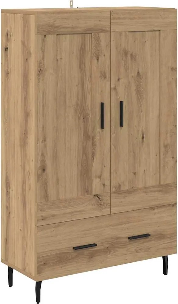 vidaXL Bufet Stejar Artizanal 69,5 x 31 x 115 cm Lemn compozit