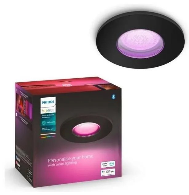 Philips Hue XAMENTO LED RGBW GU10/5,7W/230V IP44, stropní stmívatelné světlo do