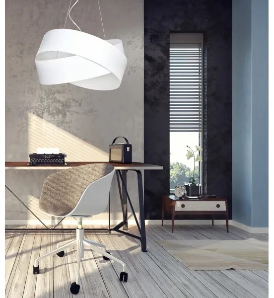 Lustră pe cablu VIENO 2xE27/15W/230V alb