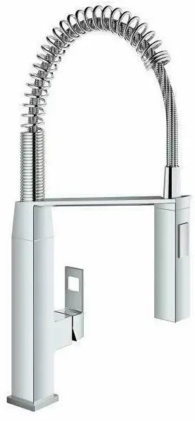 Baterie bucatarie cu dus extractibil Grohe Eurocube cu doua tipuri de jet crom