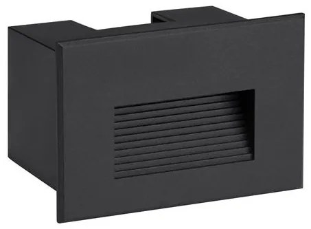 Spot LED incastrabil exterior, ambiental, IP65, POLKA negru