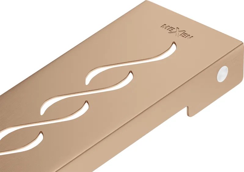 Mexen Flat M18 capac pentru scurgere liniară 80 cm, cupru periat - 1C23080
