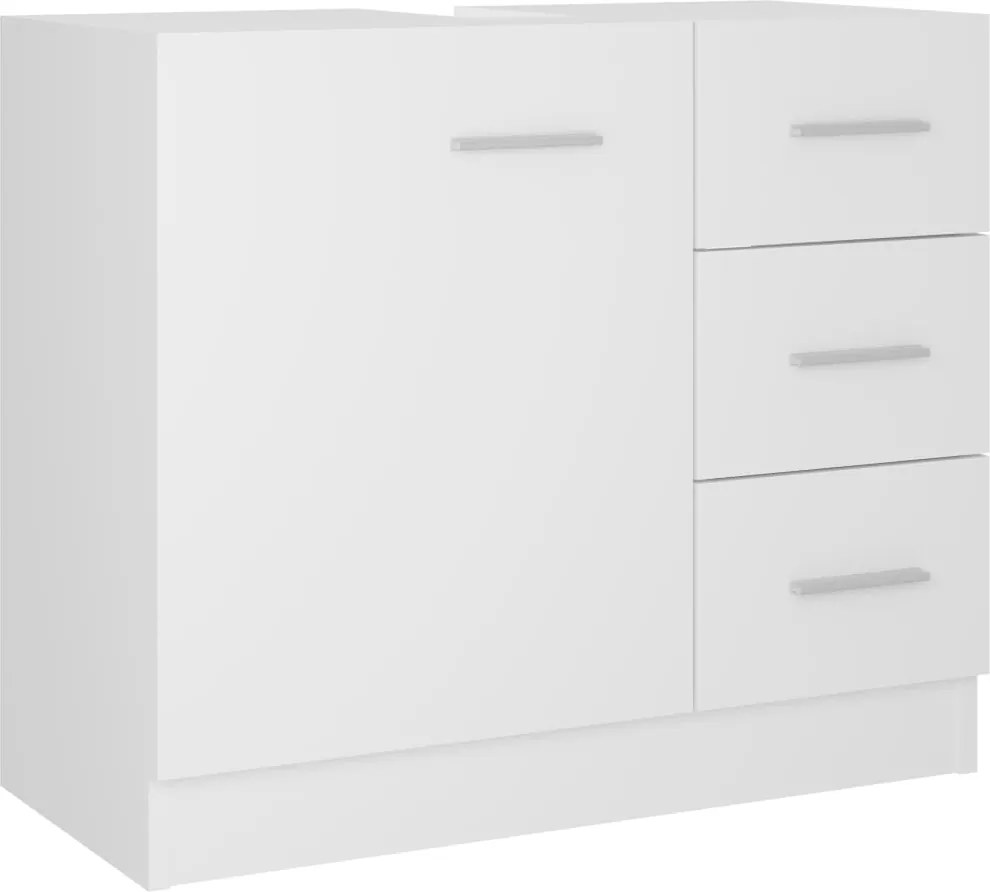 vidaXL Mască de chiuvetă, alb, 63 x 30 x 54 cm, PAL