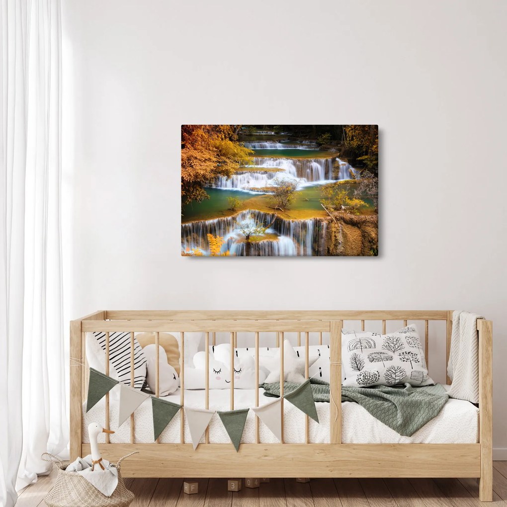 Tablou - Cascada Huay Mae Khamin, Thailanda (90x60 cm)