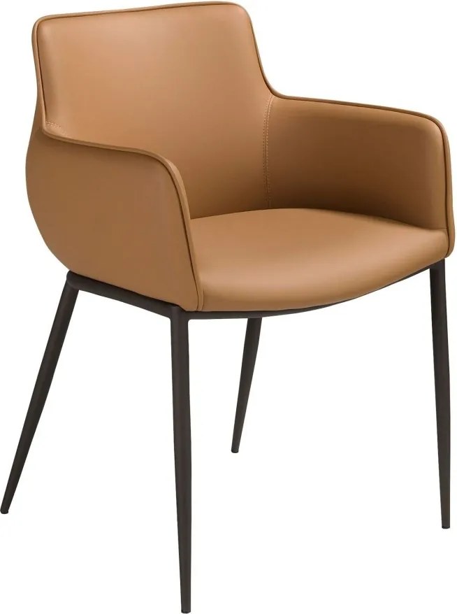 Scaun design LUX, Metal, Piele Sintetica Brown