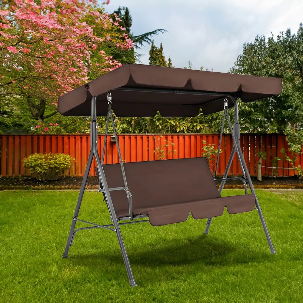 Balansoar de grădină Serenita, maro cafea