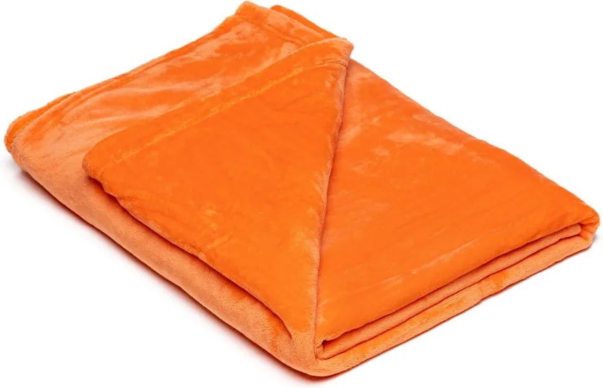 Pătură din micropluș My House, 150 x 200 cm, portocaliu